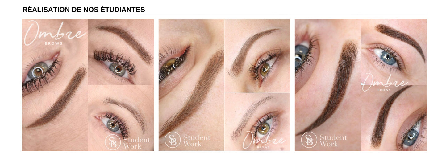 Formation Ombre Brows en Ligne (TROUSSE et APPAREIL INCLUS et livrés lors de l'inscription)