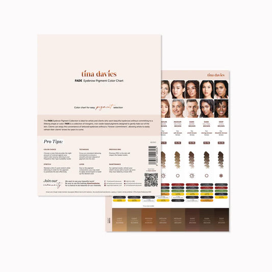 Nuancier de couleur pigments Fade de Permablend