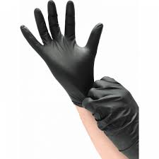 Gants en nitrile noirs – Boîte de 100