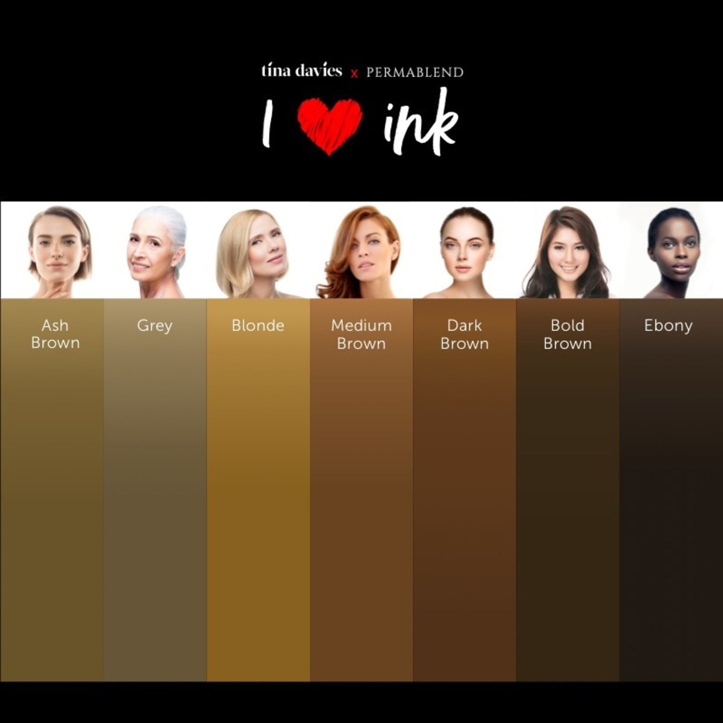 I ❤ INK Eyebrow Pigment Collection